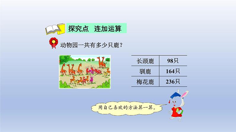 2024二年级数学下册六三位数加减三位数第9课时连加连减和带小括号的混合运算课件（冀教版）04