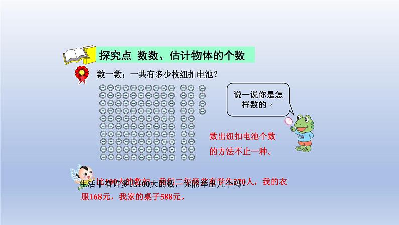 2024二年级数学下册三认识1000以内的数第1课时数数估计物体的个数课件（冀教版）04