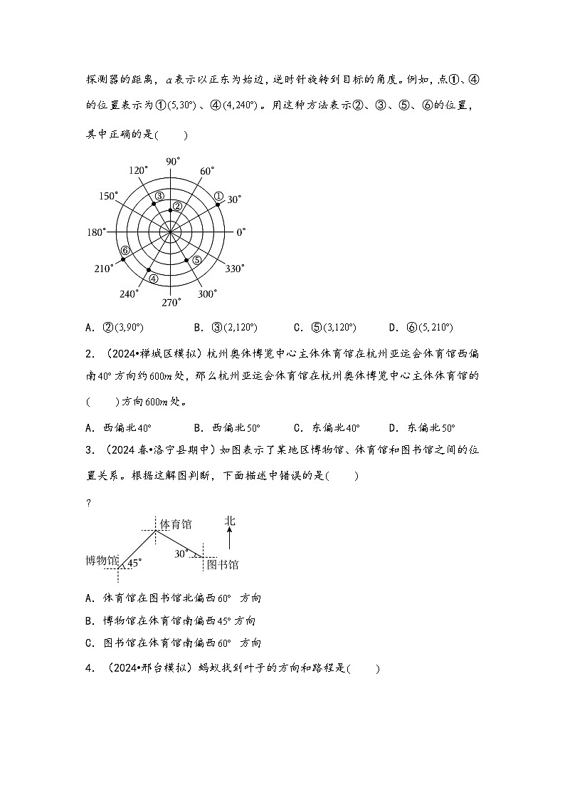2024年小升初数学暑假专题训练 专题5 确定位置（学生版）（苏教版）第2页