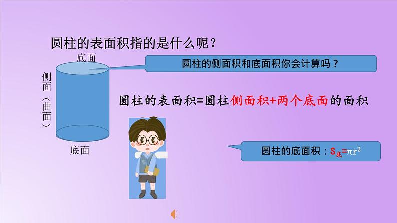 六年级下册数学北师大版1.2圆柱的表面积 ppt第3页