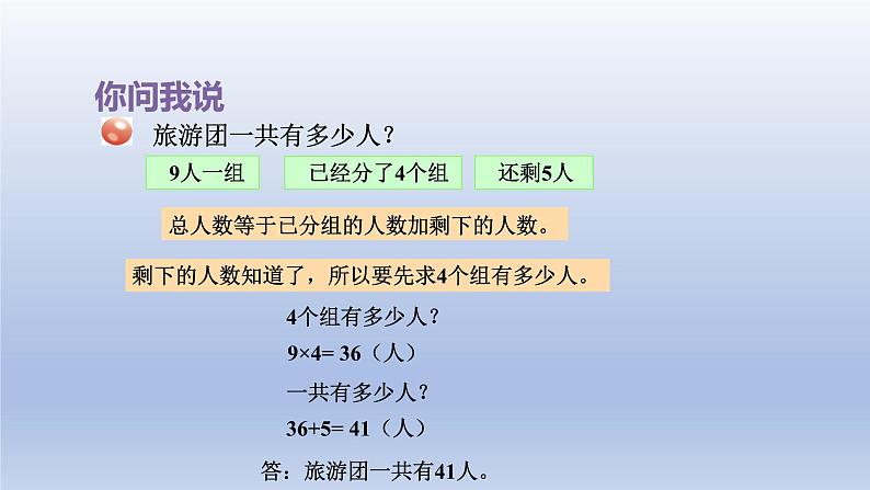 2024二年级数学下册八休闲假日-解决问题两步计算的乘加乘减应用题课件（青岛版六三制）第3页