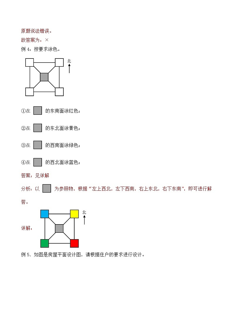 1.2 认识东北、东南、西北、西南（学霸课堂笔记）-2023-2024学年数学三年级下册同步培优讲义（人教版）第2页