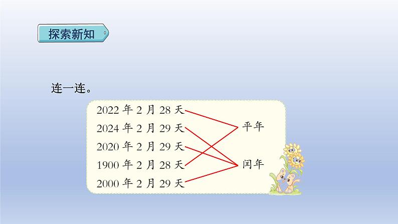 2024三年级数学下册第6单元年月日第2课时认识平年和闰年课件（人教版）06