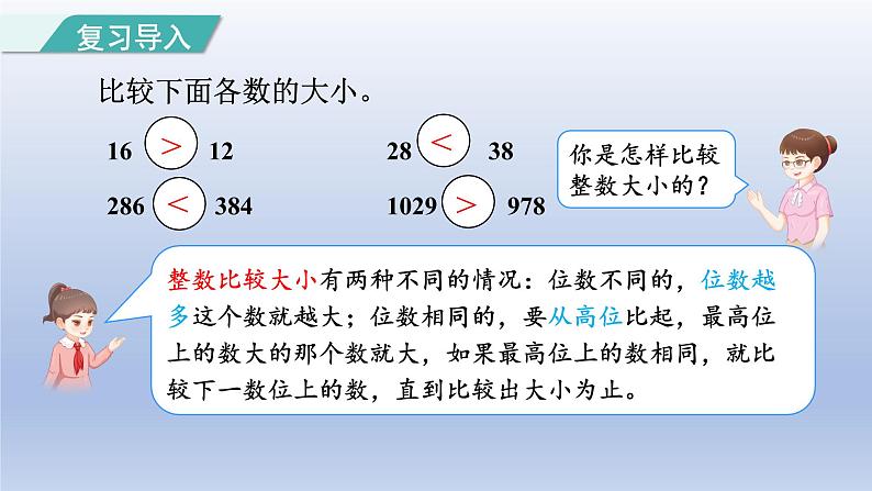 2024三年级数学下册第7单元小数的初步认识第2课时一位小数的大小比较课件（人教版）第2页