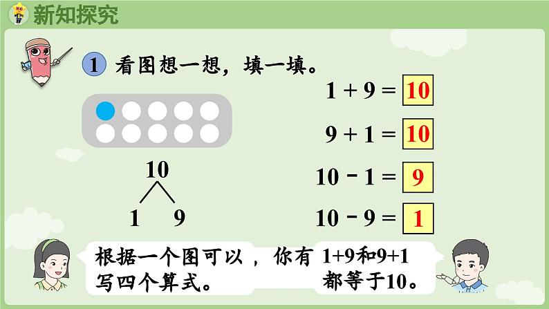 2.3 10的认识和加、减法 第2课时  10的加、减法（课件）-2024-2025学年一年级上册数学人教版第6页