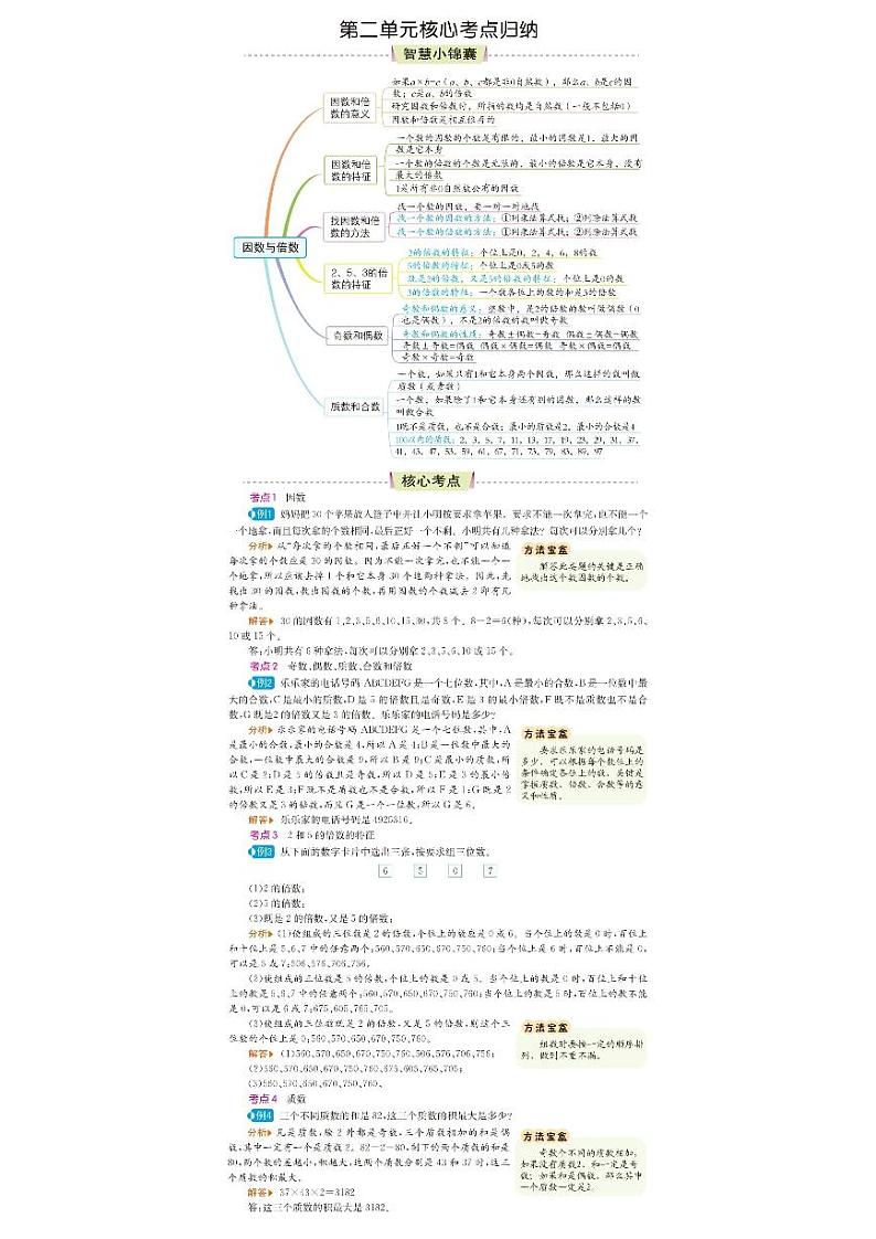 五下 数学核心知识点归纳第2页