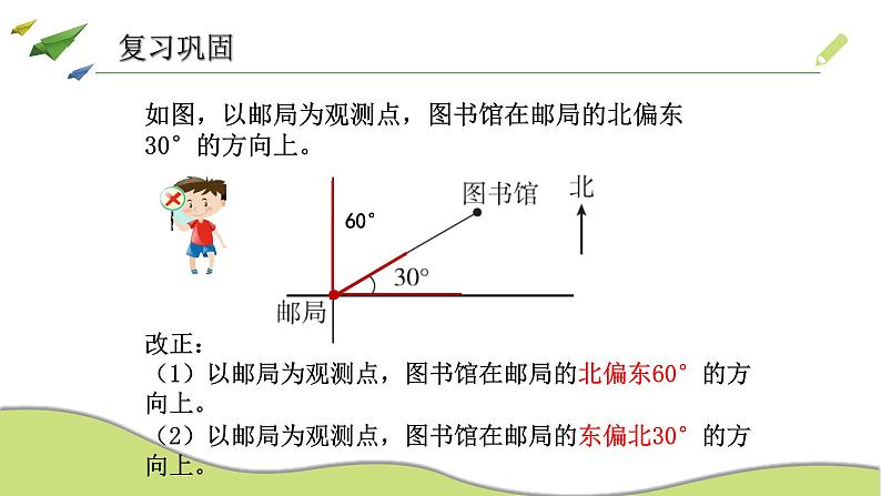 冀教版小学数学5上第2课时方向与路线2 课件+教案（含教学反思）02