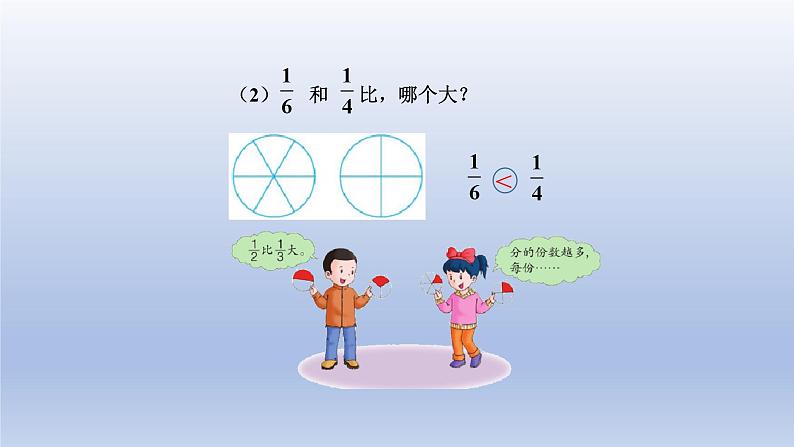 2024三年级数学下册八分数的初步认识2比较分数的大小课件（冀教版）第5页