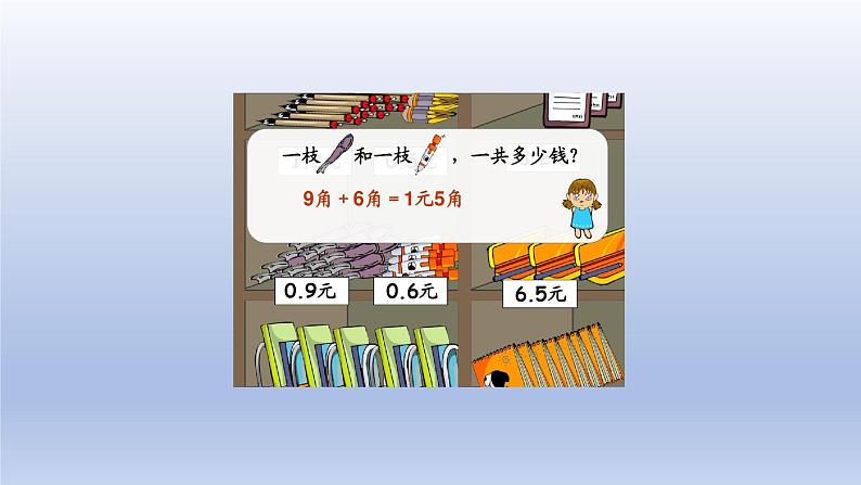 2024三年级数学下册六小数的初步认识4一位小数的加减法不进位不退位课件（冀教版）第3页