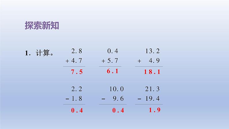 2024三年级数学下册八小数的初步认识第3课时简单的小数加减法课件（苏教版）第7页