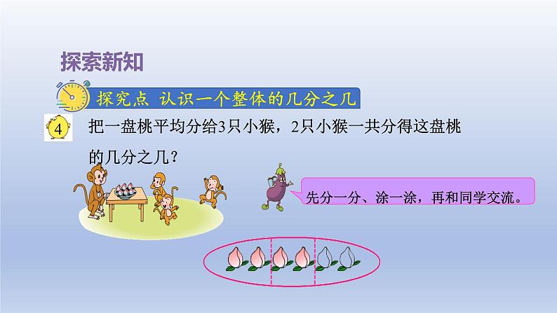 2024三年级数学下册七分数的初步认识二第3课时认识一个整体的几分之几课件（苏教版）04