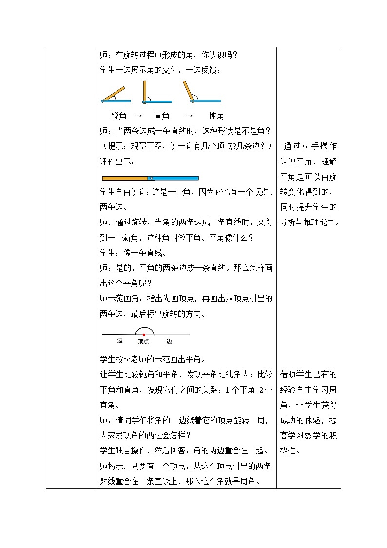 北师大版四年级上册备课包-2.4 旋转与角（课件+教案+学案+习题）03