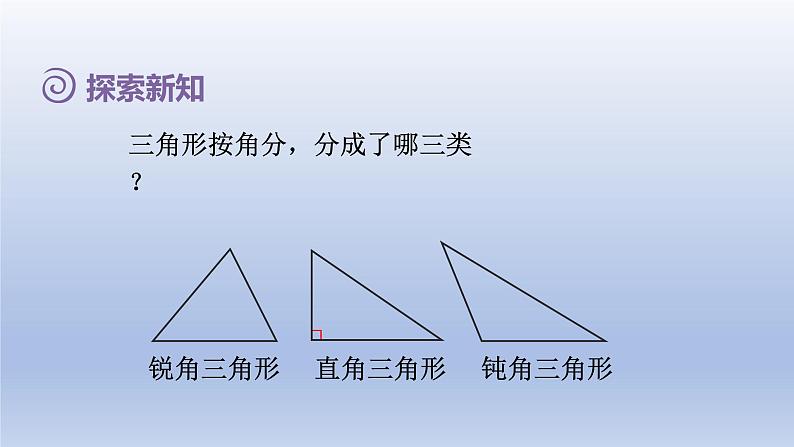 2024四年级数学下册第5单元三角形第3课时三角形的分类课件（人教版）05