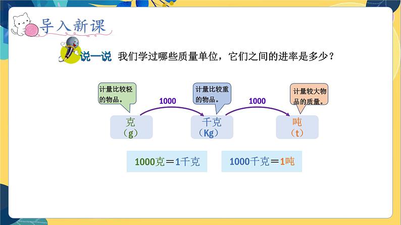 冀教版数学三年级上册 7.2  选择恰当的质量单位表示物品的质量 PPT课件第4页