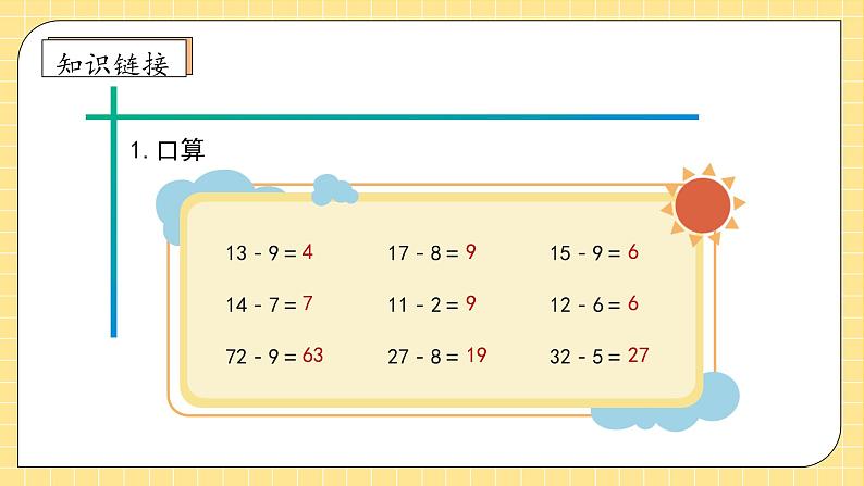 【教-学-评一体化】人教版二年级上册备课包-2.2.2退位减法（课件+教案+学案+习题）07