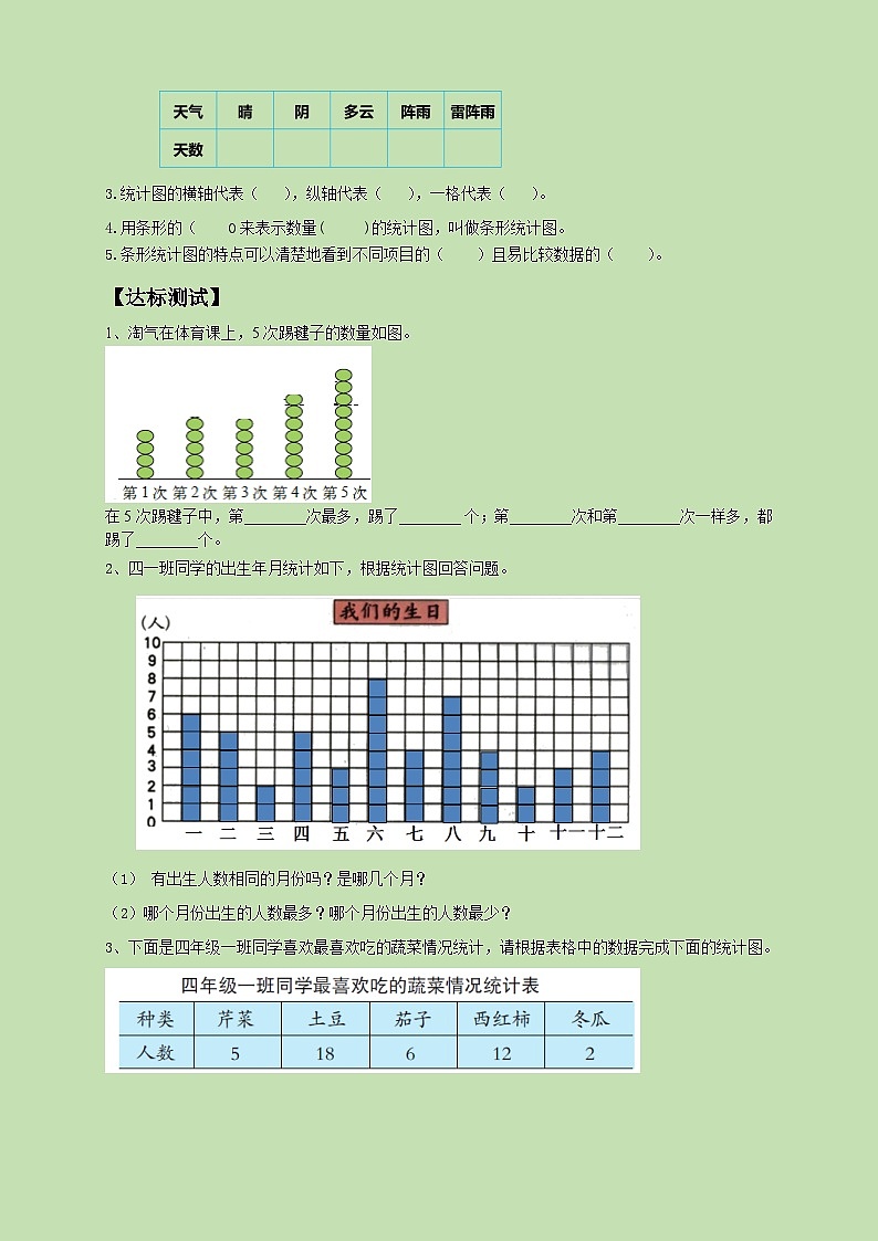 【教-学-评一体化】人教版四年级上册备课包-7.1 条形统计图（一）（课件+教案+学案+习题）02