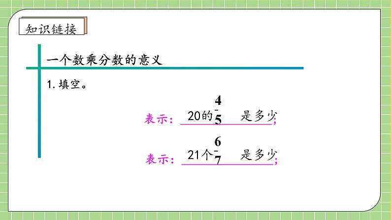 【教-学-评一体化】人教版六年级上册备课包-1.3 分数乘分数（一）（课件+教案+学案+习题）07