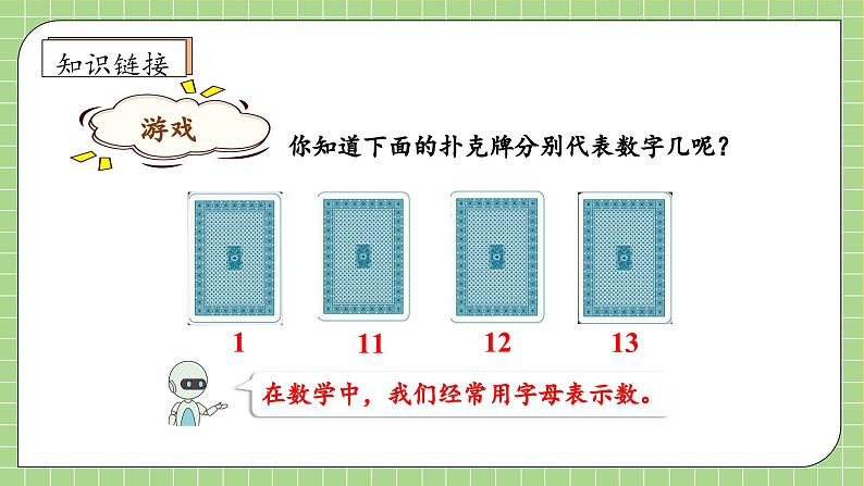 【教-学-评一体化】人教版五年级上册备课包-5.1.1 用字母表示简单的数量关系（课件+教案+学案+习题）07