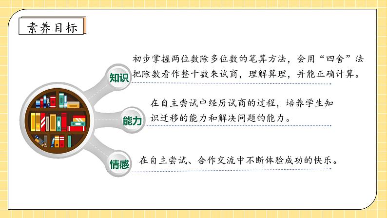 【教-学-评一体化】人教版四年级上册备课包-6.3 用四舍法试商（课件+教案+学案+习题）04