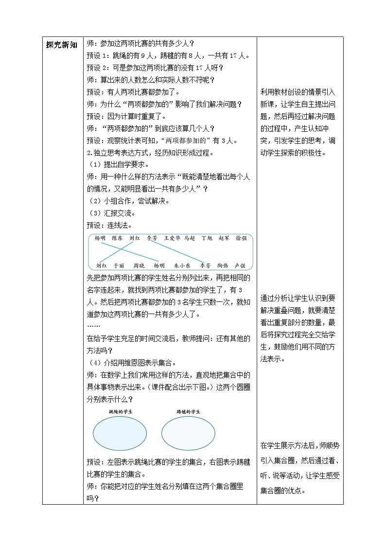【教-学-评一体化】人教版三年级上册备课包-9.1 数学广角集合（课件+教案+学案+习题）02