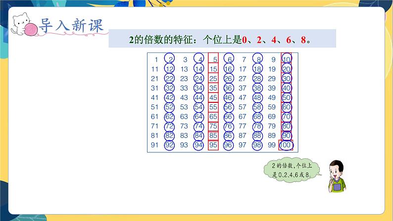 冀教版数学四年级上册 5.3.1 倍数和因数 第1课时  2和5的倍数的特征 PPT课件05