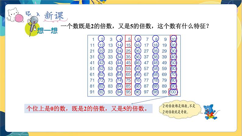 冀教版数学四年级上册 5.3.1 倍数和因数 第1课时  2和5的倍数的特征 PPT课件06