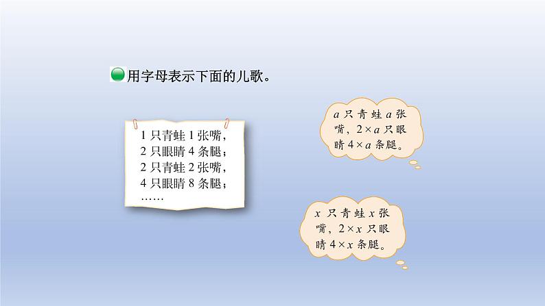 2024四年级数学下册第五单元认识方程1用字母表示数课件（北师大版）第5页