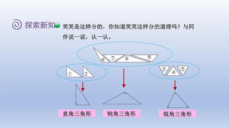 2024四年级数学下册第二单元认识三角形和四边形2三角形分类课件（北师大版）05