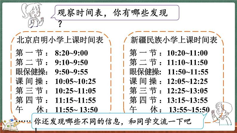 7.4 时间表（课件）-2024-2025学年三年级上册数学北师大版08