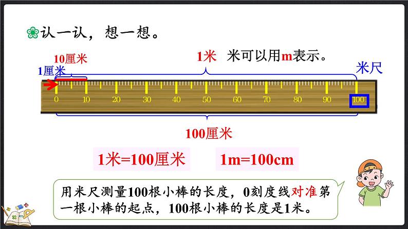 6.3 1米有多长（1）（课件）-2024-2025学年二年级上册数学北师大版第6页