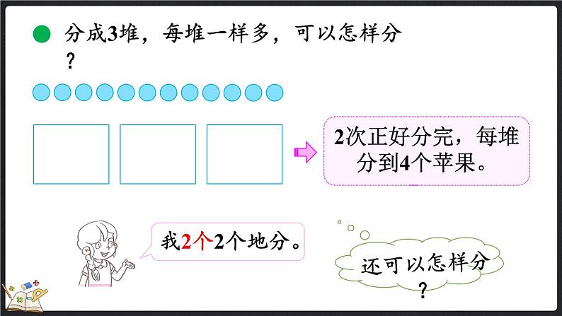 7.2 分苹果（课件）-2024-2025学年二年级上册数学北师大版第5页