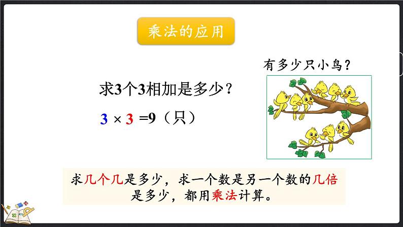 总复习（2） 乘法（课件）-2024-2025学年二年级上册数学北师大版第6页