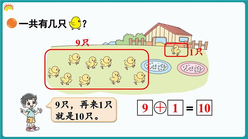 4.4 小鸡吃食 (课件）-2024-2025学年一年级上册数学北师大版(2024)05
