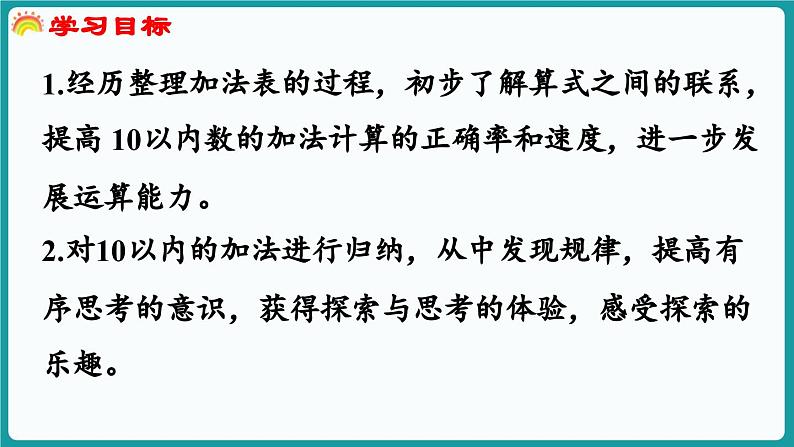 4.8 做个加法表 (课件）-2024-2025学年一年级上册数学北师大版(2024)02