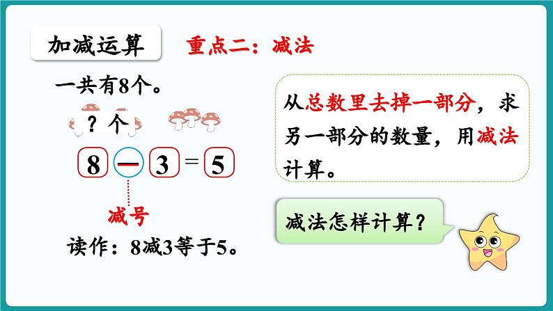 第四单元  10以内数加与减 整理与复习 (课件）-2024-2025学年一年级上册数学北师大版(2024)08