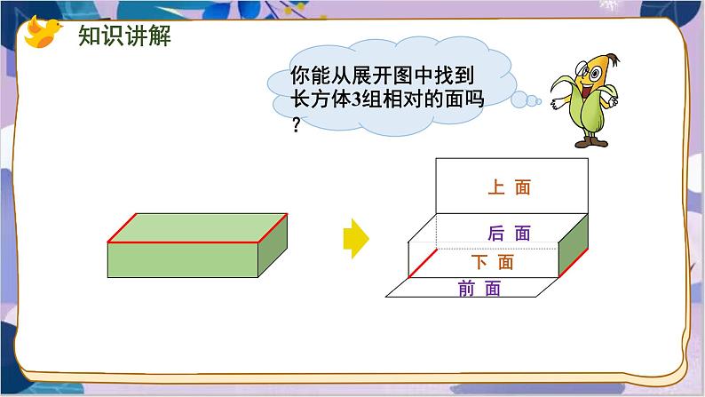 苏教版数学六年级上册 第1单元 2 第2课时 长方体和正方体的展开图 PPT课件第8页