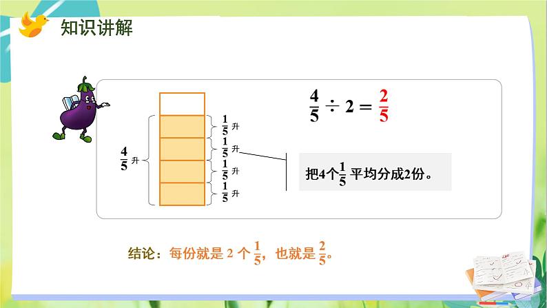 苏教版数学六年级上册 第3单元 第1课时 分数除以整数 PPT课件第4页