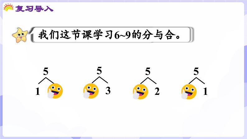 1.4 6~9的分解与组成(课件) -2024-2025学年一年级数学上册 西师大版（2024）第4页