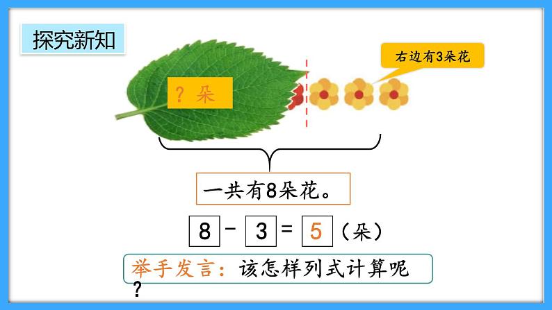 【新教材】人教版一年级上册2.2.5《8和9的加、减法》PPT课件第7页