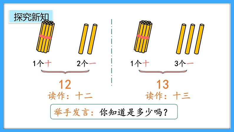 【新教材】人教版一年级上册4.1《10的再认识》PPT课件第8页