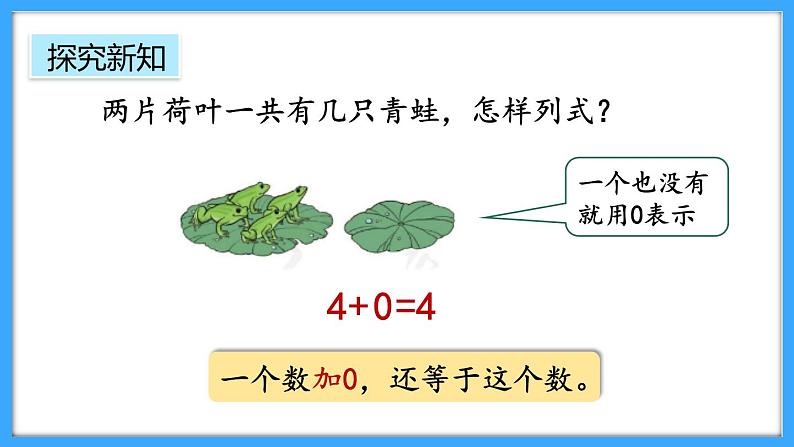 【新教材】人教版一年级上册1.3《0的认识和加减法》PPT课件第7页