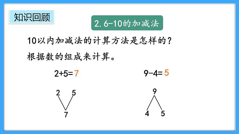 【新教材】人教版一年级上册2.3.8《练一练》PPT课件+同步练习06