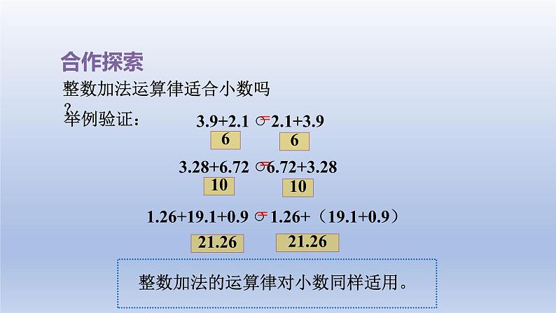 2024四年级数学下册七奇异的克隆牛__小数加减法第2课时小数加减简便计算课件（青岛版六三制）第5页