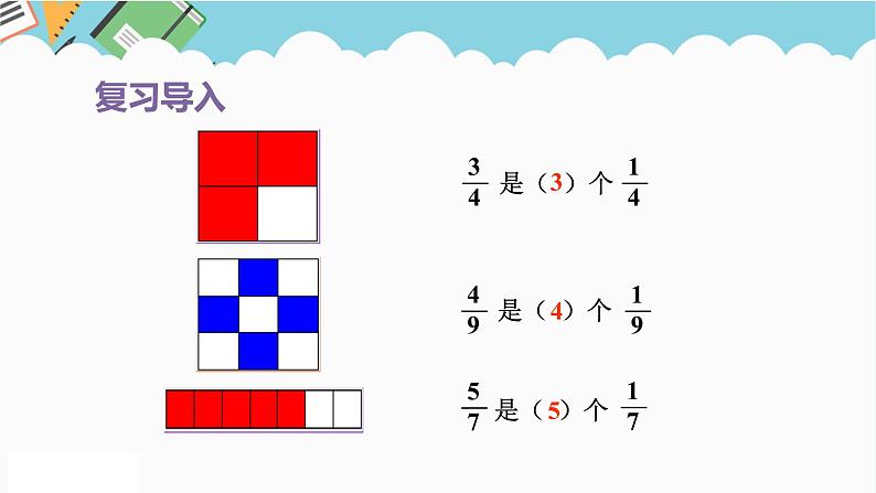 2024五年级数学下册第6单元分数的加法和减法第1课时同分母分数加减法课件（人教版）第2页