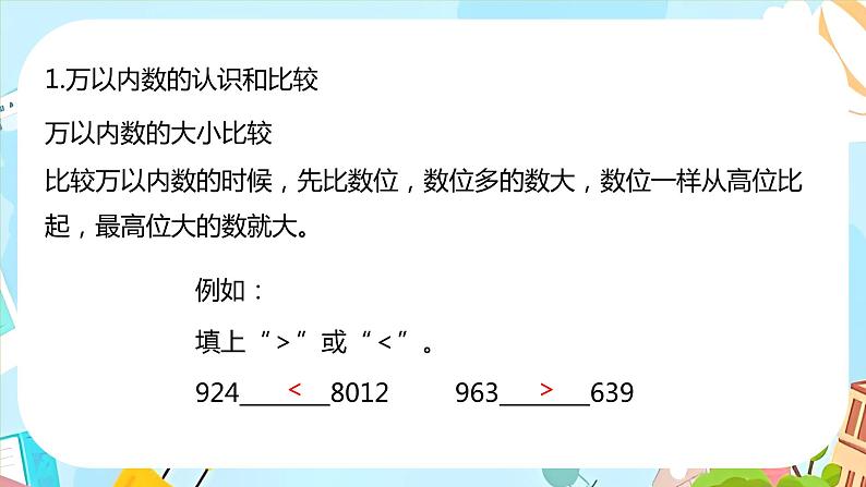 冀教版小学数学三年级上册《整理与评价课时1》课件第8页