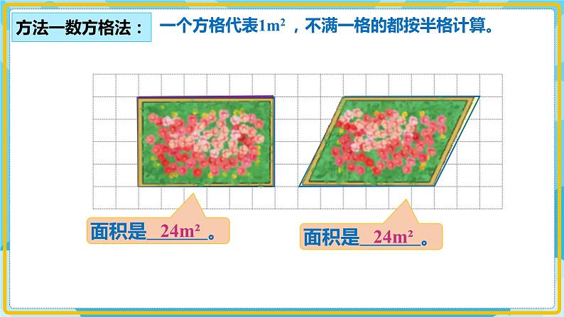 人教版小学数学五年级上册6.1《平行四边形的面积》课件08