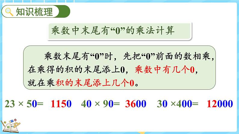 总复习（2） 乘法和运算律（课件）-2024-2025学年四年级上册数学北师大版03