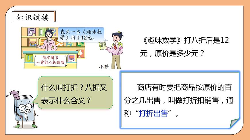 【核心素养】苏教版数学六年级上册-6.7 打折问题（课件）第8页