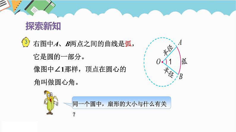 2024五年级数学下册第6单元圆第2课时扇形的认识课件（苏教版）第5页