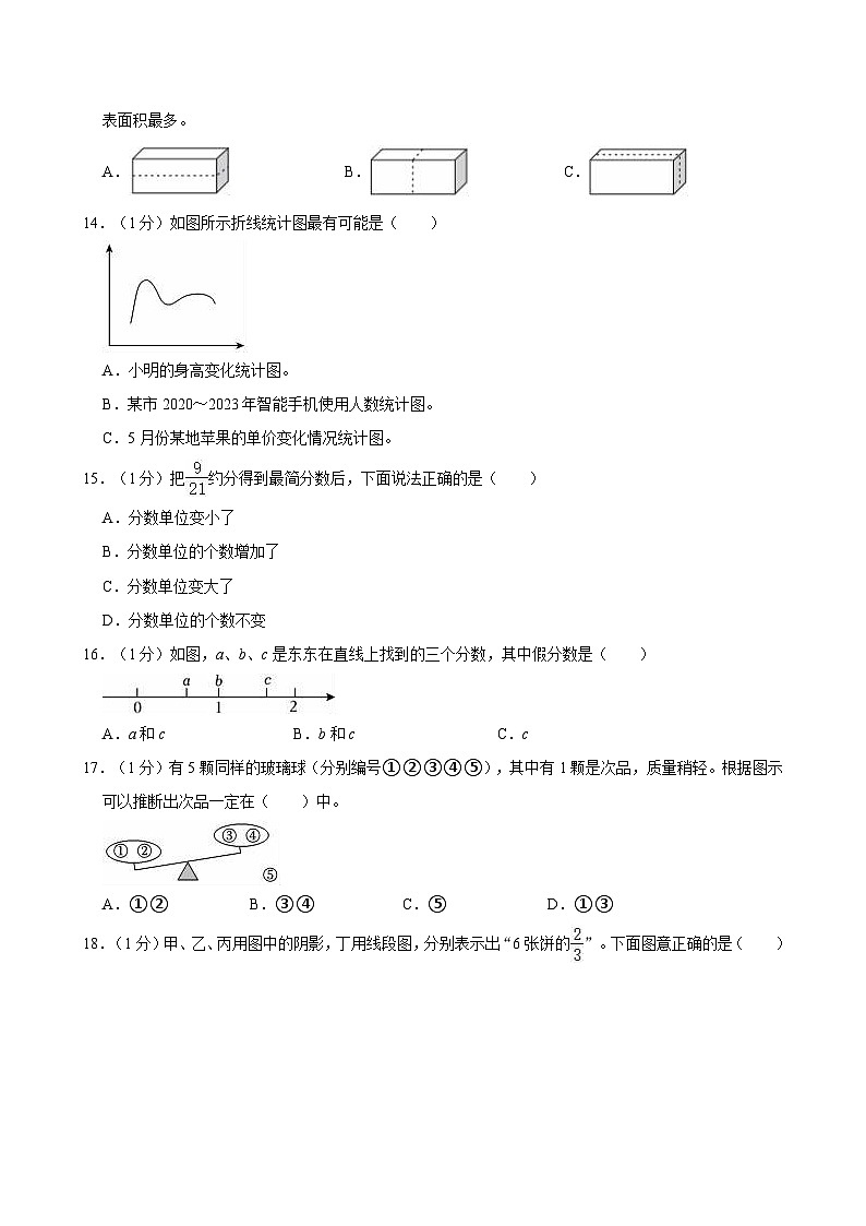 2023-2024学年河南省安阳市内黄县五年级（下）期末数学试卷第2页